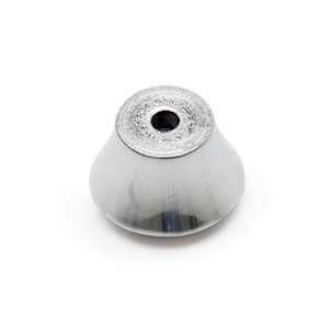 Pied en aluminium poli